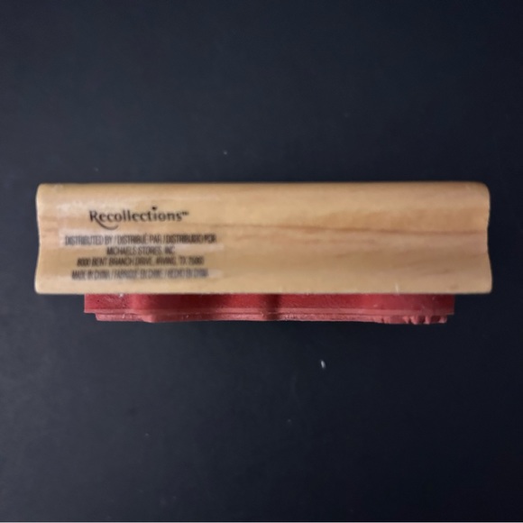 Recollections CHEERLEADER with pom pom wood stamp - Picture 3 of 3